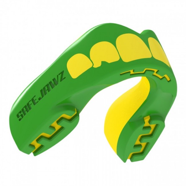 Safejawz Mundschutz Extro-Series Ogre Green/Yellow Senior Senior