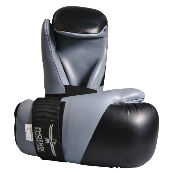 Pointfighting Open Hands grau-schwarz