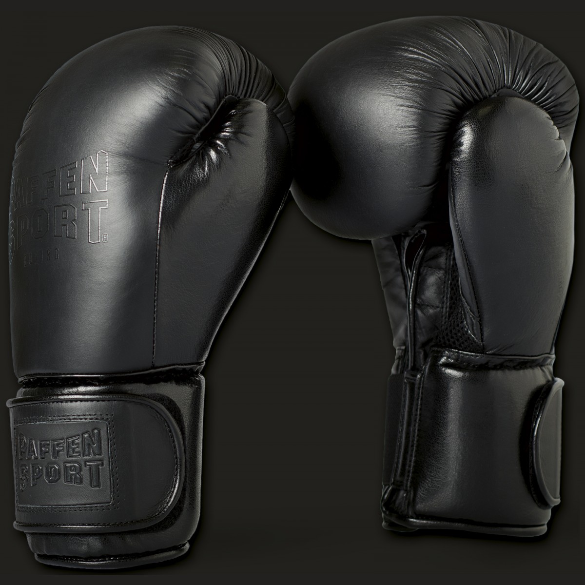 Paffen Sport Black Logo Boxhandschuhe für das Sparring |  K1-Kampfsportartikel