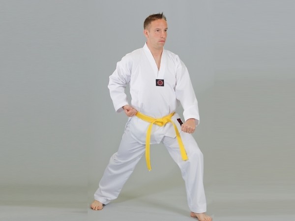 Taekwondo Dobok Ribbed Standard w Rev