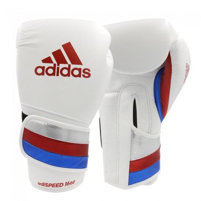 adidas adiSPEED strap up white/red/blue | Neuheiten | K1-Kampfsportartikel