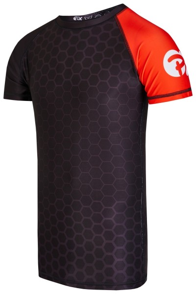 PX Rashguard kurzärmelig schwarz-rot