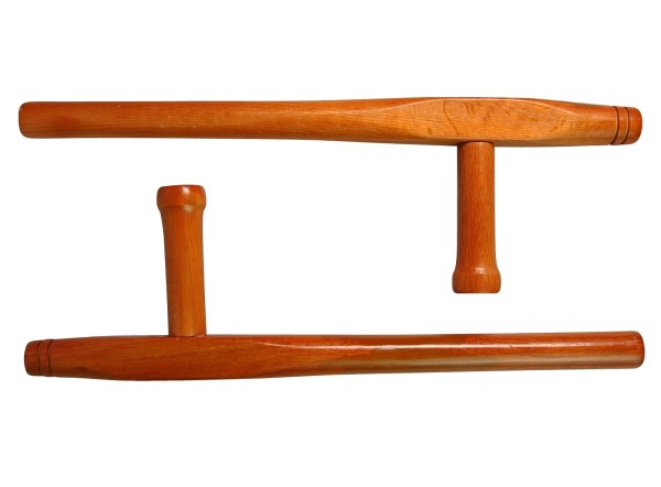 Paar Tonfa, rund, ca 51 cm - Roteiche