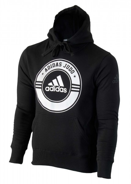 ADIDAS Hoodie  Judo schwarz-weiß 140