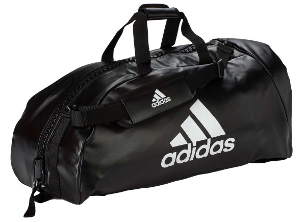 Adidas 2in1 Bag &quot;martial arts&quot; black/white PU / adiACC051