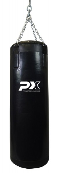 PX Boxsack Vinyl mit Stahlketten, gefüllt, schwarz, Sonderserie 100 cm
