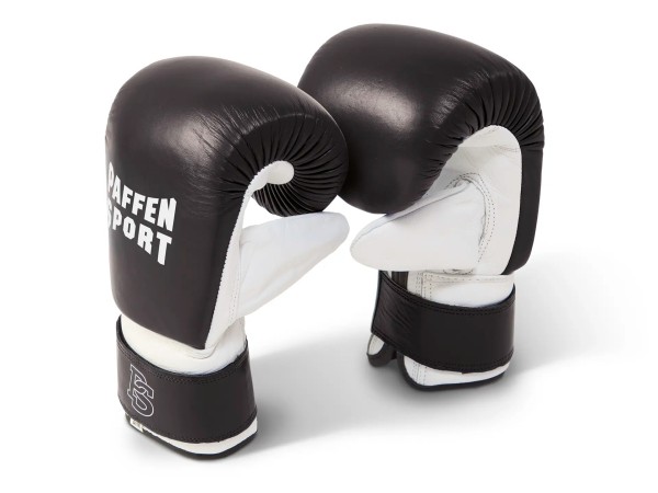 Paffen Sport Pro Boxsack Handschuhe, schwarz. Bestes Leder