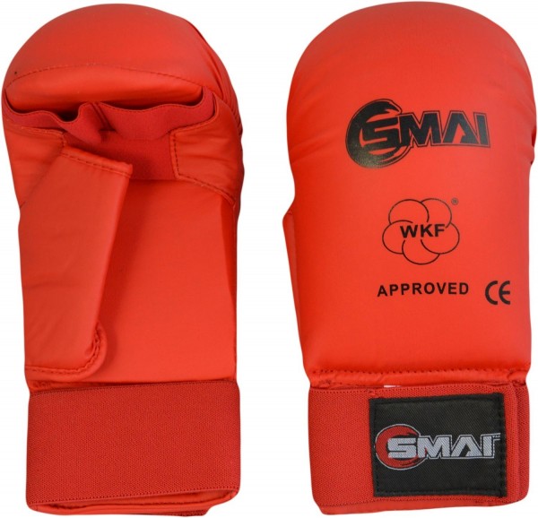 SMAI WKF- Kar-Handschutz m. Daumen rot