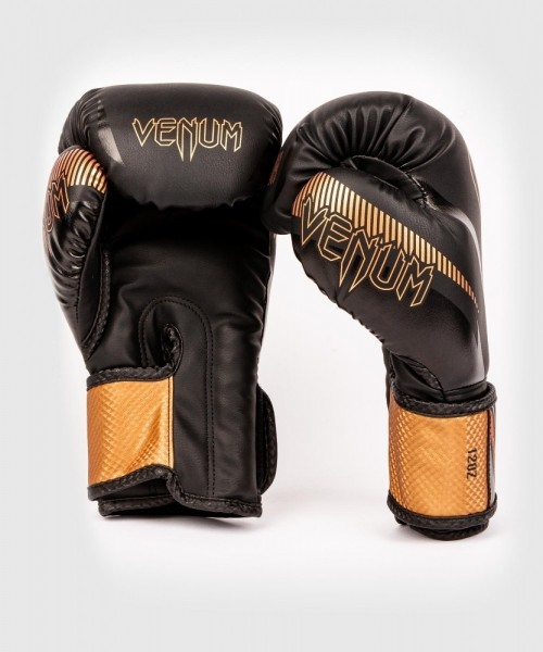 Venum Impact  Gloves - Black/ Bronze 10oz