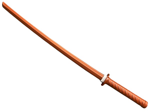 Bokken-Katana braun aus TPR-Kunststoff 100 cm