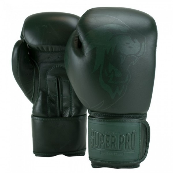 Super Pro Combat Gear Legend SE Leder Boxhandschuhe green