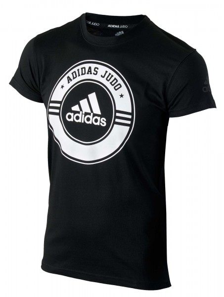 ADIDAS T-Shirt Combat Sport Judo schwarz-weiß 140