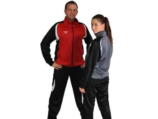 PHOENIX Trainingsanzug Jacke rot-schwarz