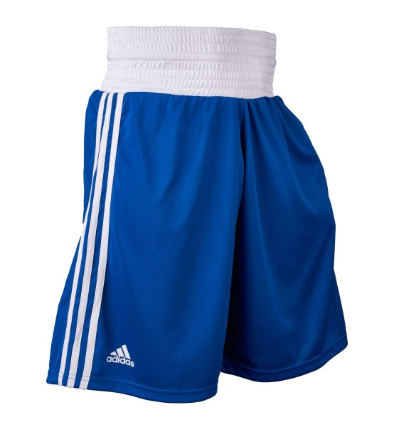 Adidas Box-Short blau/weiß