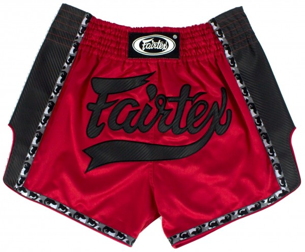 FAIRTEX Thai Shorts rot-schwarz BS1703 S