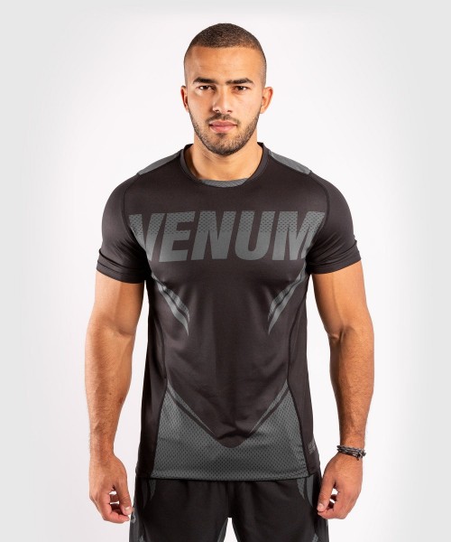 Venum ONE FC2 Dry Tech Shirt - Black/ Black L