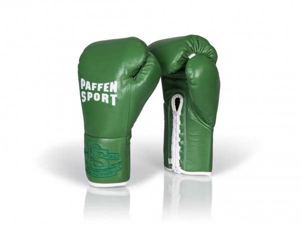 Paffen Sport PRO CLASSIC Boxhandschuhe für den Wettkampf - grün 10Oz