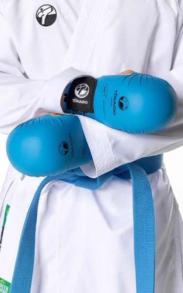 Karate Faustschützer, TOKAIDO Kanji, WKF blau