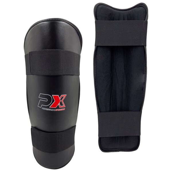 PX Schienbeinschützer Kunstleder schwarz - XXS - XXL