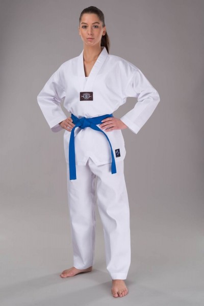 BASIC EDITION Taekwondo weiß, Rückendruck