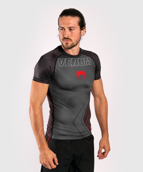 Venum Contender 5.0 Rashguard - Short Sleeves - schwarz/rot L