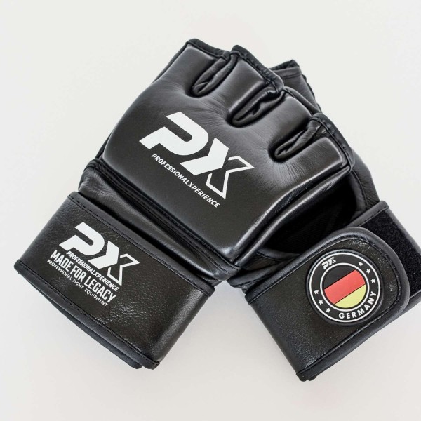 PX MMA-Handschutz Leder schwarz - Contest