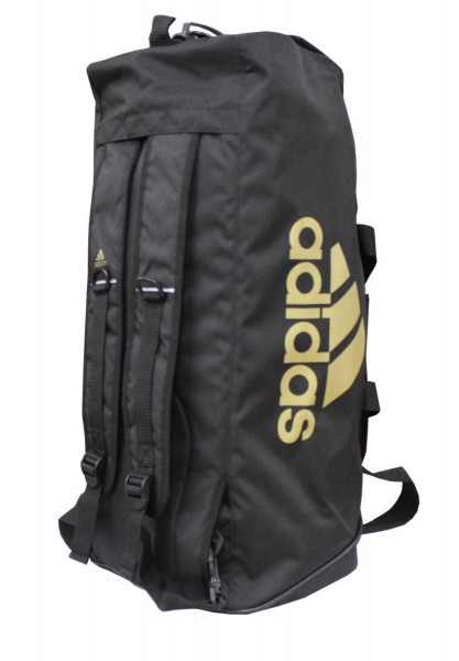 Adidas Sporttasche - Sportrucksack schwarz/gold in Größe M und L erhältlich