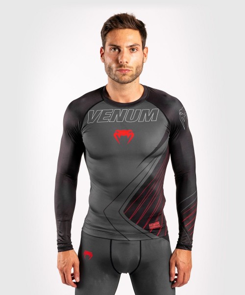 Venum Contender 5.0 Rashguard - Long Sleeves - schwarz/rot L