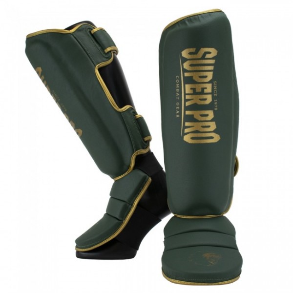 Super Pro Combat Gear Schienbeinschützer Protector SE green/gold