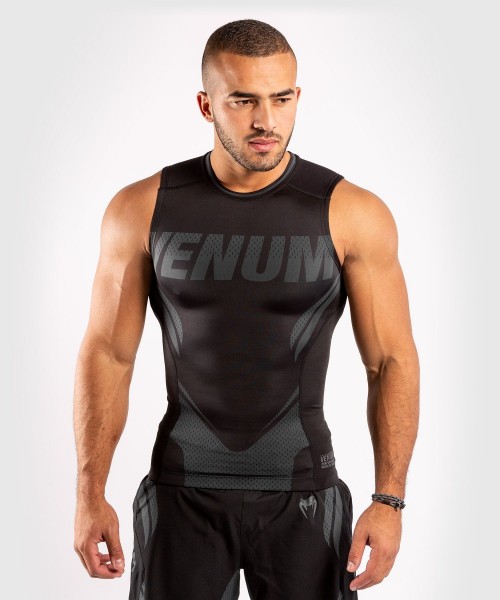 Venum ONE FC2 Rashguard Sleeveless Black / Black S