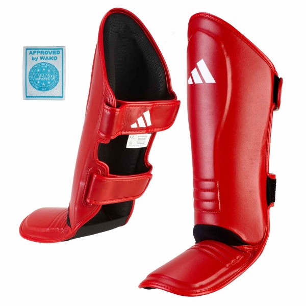 Adidas WAKO Super-Pro Schienbein-Spannschutz rot, adiSGSS011