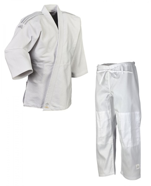 Adidas Judo-Anzug Club weiß/silber, J350