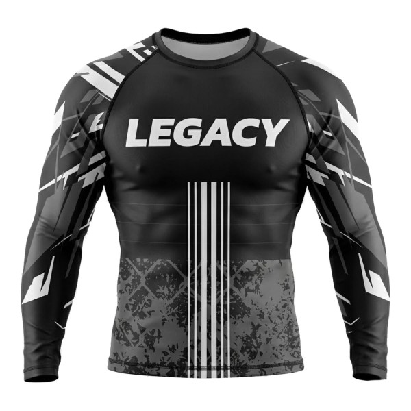 PX LEGACY X Rashguard langarm schwarz-grau