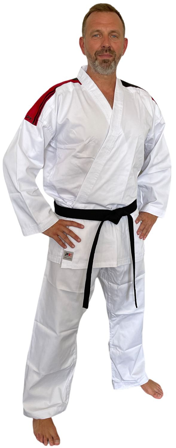 SCHWARZ WT Karate SV 8 OZ. 100% Baumwolle Dax Sports KARATEANZUG OKINAWA 