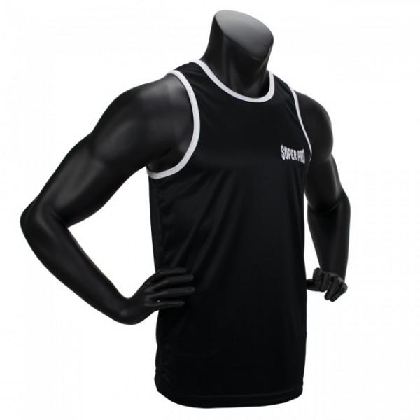 Super Pro Combat Gear Club Boxing Top Singlet black/white