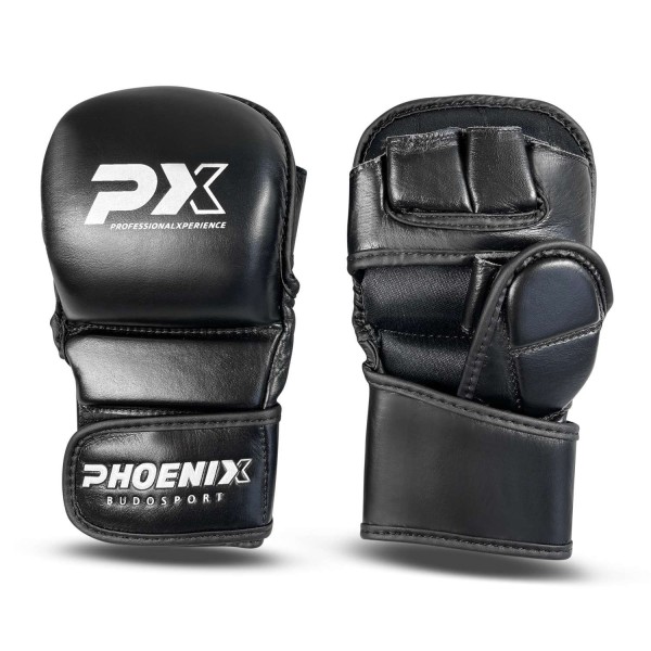 MMA Handschutz PX Leder schwarz