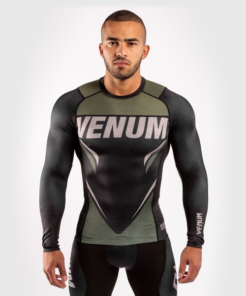 Venum ONE FC2 Rashguard Long Sleeves Black / Khaki S