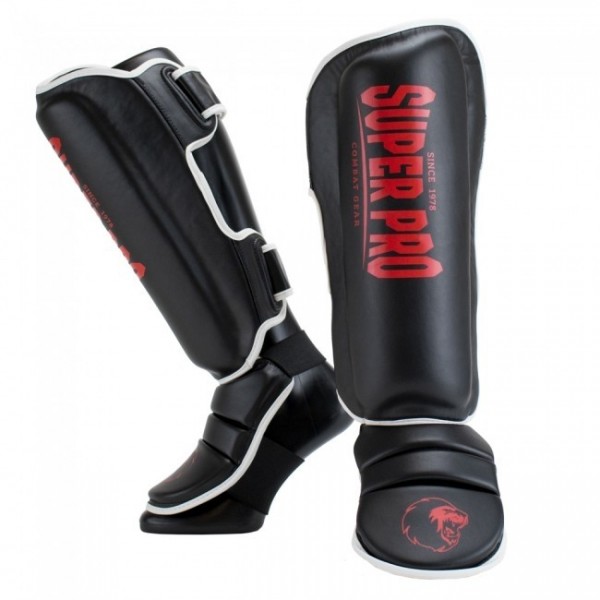 Super Pro Combat Gear Schienbeinschützer Protector SE black/red/white