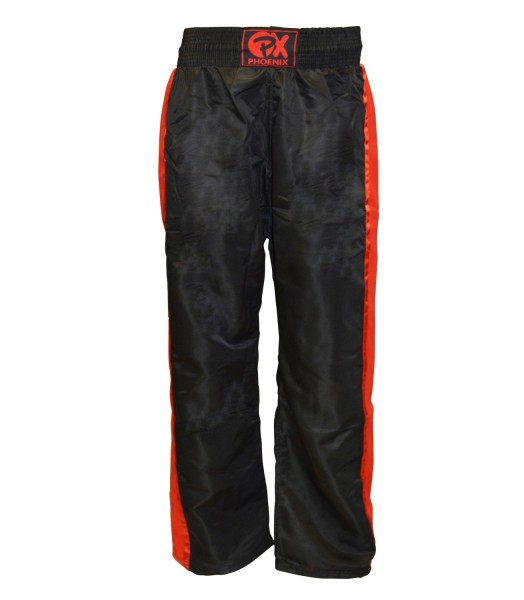 PX Kickboxhose "Dynamic", schwarz-rot Mesh 100