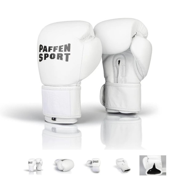 Paffen Sport Pro Klett Boxhandschuhe für das Sparring weiß