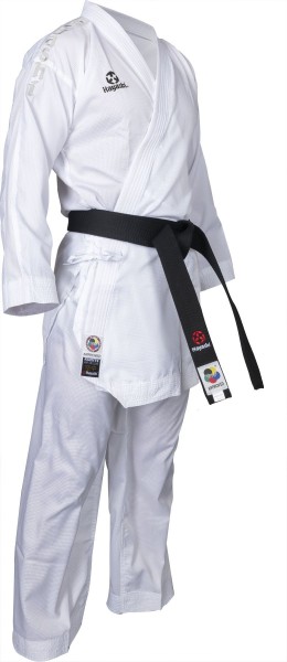 Hayashi Karate Gi Air Deluxe -mit Schulterstick in Weißgrau
