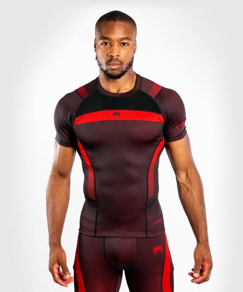 Venum Nogi 3.0 Rashguard Short Sleeves black/red S