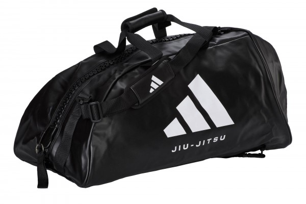 Adidas 2in1 Bag Jiu-Jitsu black/white PU, adiACC051BJJ Gr. M und L