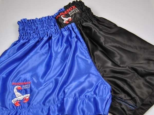 BUDO&#039;s FINEST Thai Shorts Schw-blau