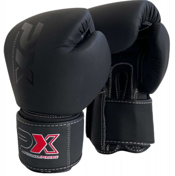 PX Boxhandschuhe CONTEST Leder schwarz 8oz