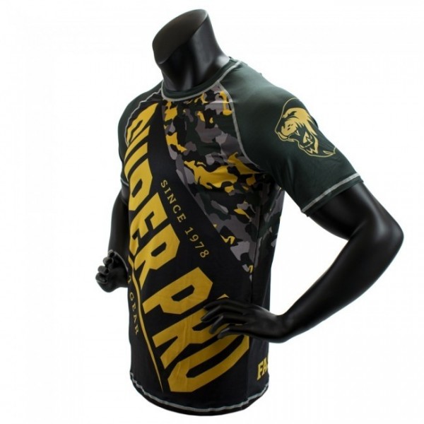 Super Pro Combat Gear T-Shirt Sublimation Camo black/green/gold