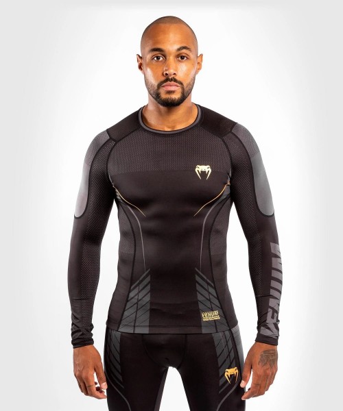 Venum Athletics Rashguard long sleeves black/gold S