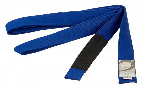 Ju Sports BJJ Gürtel Competition superlight unisize 270 cm, blau-schwarz