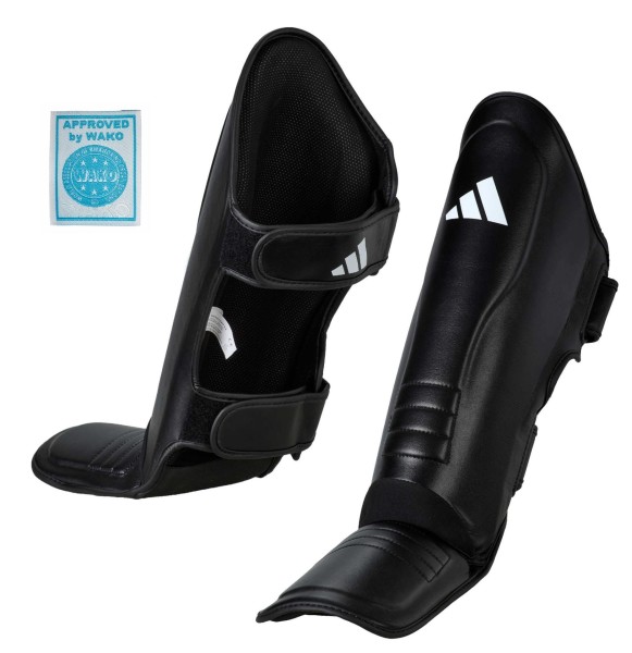 Adidas WAKO Super-Pro Schienbein-Spannschutz schwarz, adiSGSS011
