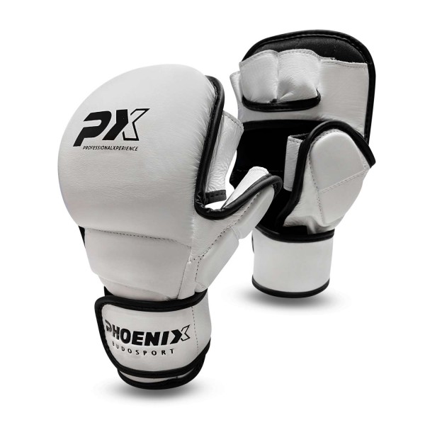 PX MMA Handschutz Leder weiß L